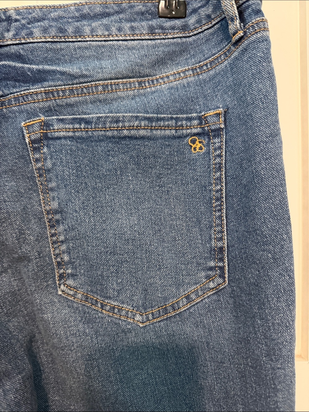 Jessica Simpson Spotlight High Rise Slim Straight Leg Classic Blue Denim Jeans - Picture 10 of 13